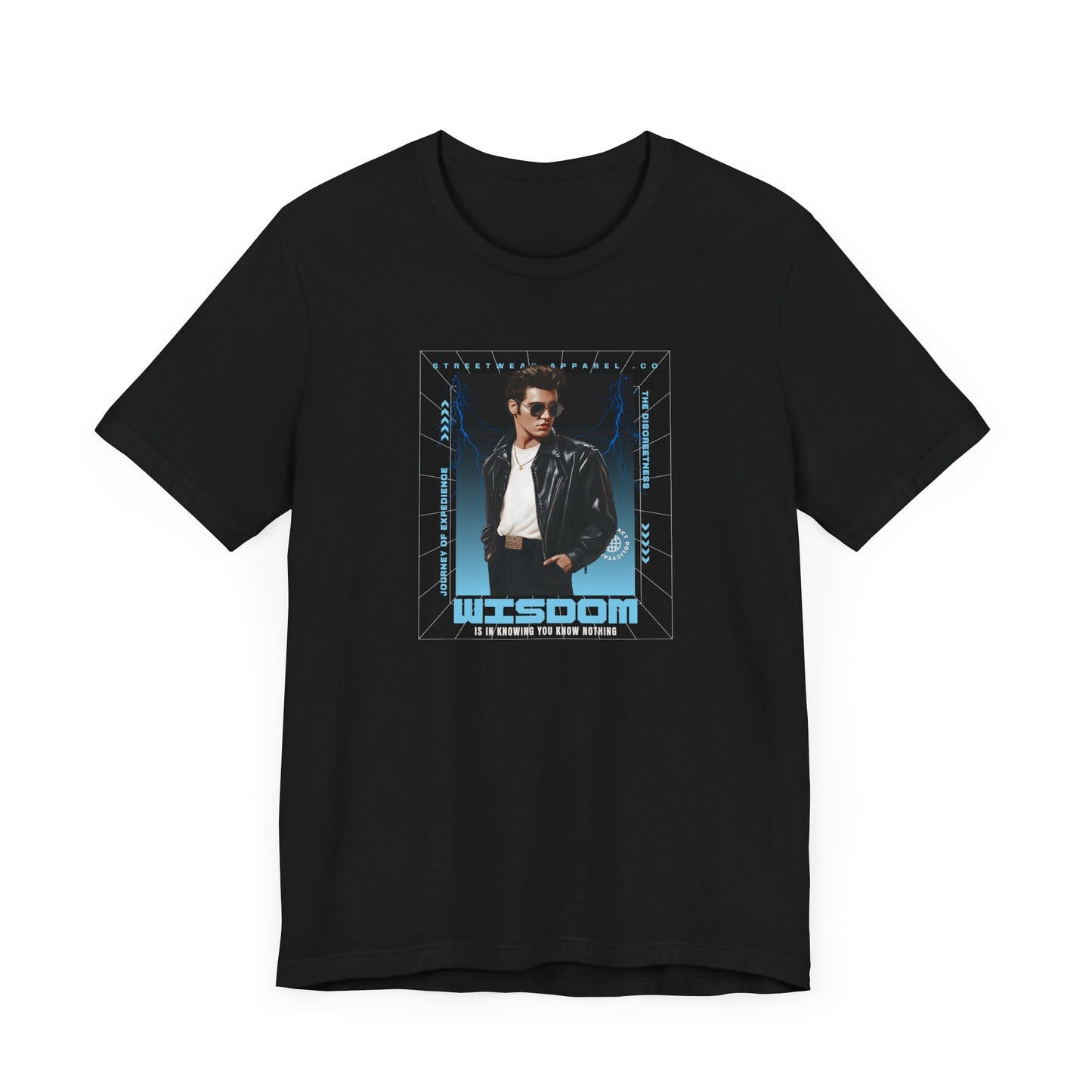 Wisdom Elvis Style Tee, Vintage Graphic T-Shirt, Unisex Jersey Short Sleeve, Retro Music Fan Gift, Classic Rock Band Top, Hipster Fashion