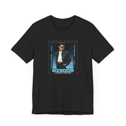 Wisdom Elvis Style Tee, Vintage Graphic T-Shirt, Unisex Jersey Short Sleeve, Retro Music Fan Gift, Classic Rock Band Top, Hipster Fashion